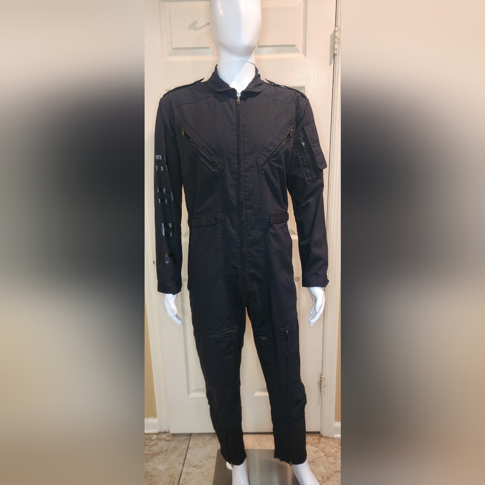 DOPE Couture Black Jumpsuit/Flight Suit  size Large